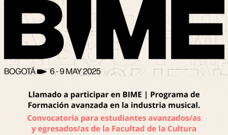 Llamado a participar en BIME | Programa de Formación avanzada en la industria musical.
