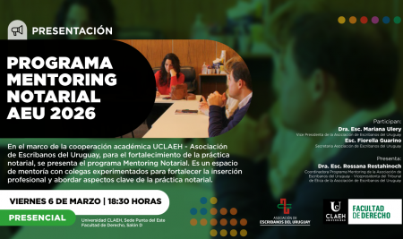 Programa Mentoring Notarial AEU 2026