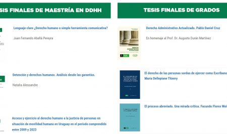 Acceso abierto a las tesis destacadas de la Maestría en Derechos Humanos